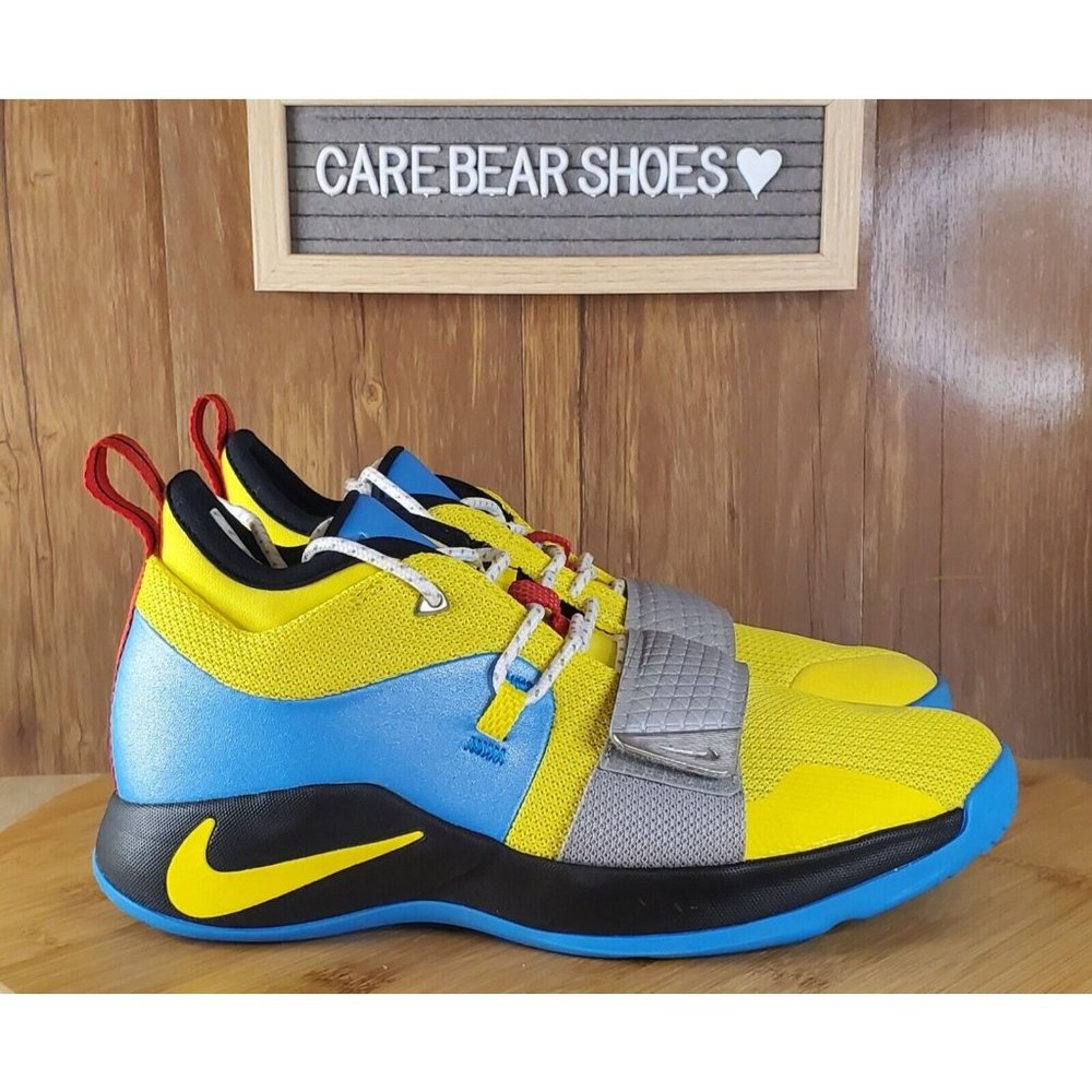 Nike Paul George 2.5 Youth (GS) Size 6.5Y OPTI YLLW/BLE HRO-BLK BQ9457 740